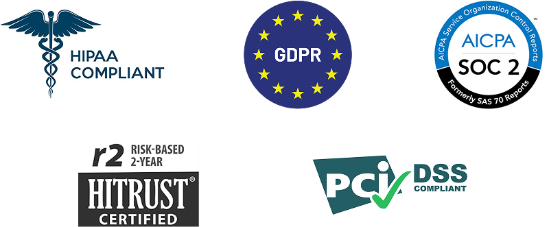 GDPR compliance badge for Certify Health patient experience platform