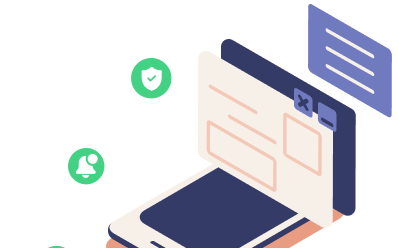 Visual representation of a health reminder notification on a smartphone.