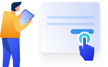 Individual engaging with a multi-language healthcare practice system.